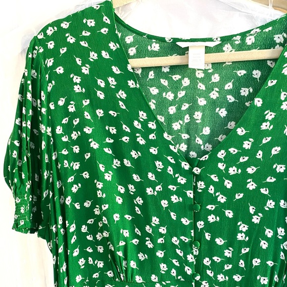 Puff sleeve, button down maxi dress - Picture 1 of 6